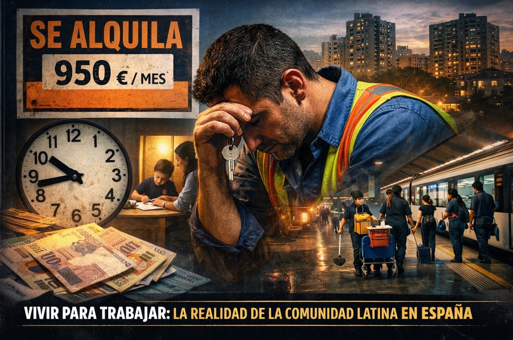 Vivir para trabajar: el precio que está pagando la comunidad latina en España | Latinos FM