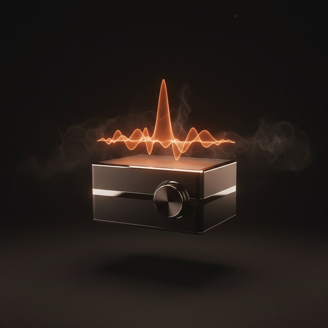 Receptor digital DAB+ con visualizador naranja