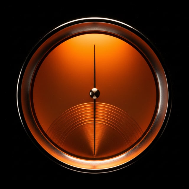 Sintonizador FM con dial iluminado naranja — Latinos FM 89.6 Castellón